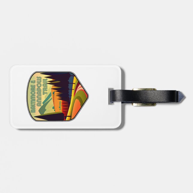 Baltimore & Annapolis Trail Colours Luggage Tag (Back Horizontal)