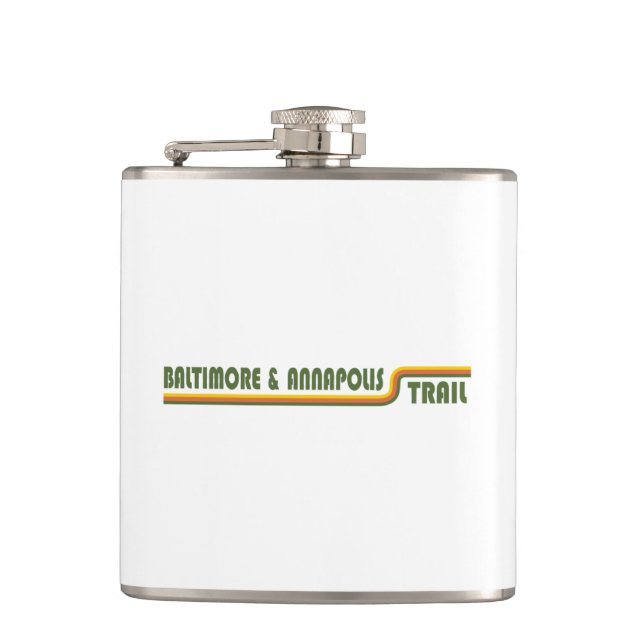 Baltimore & Annapolis Trail Hip Flask (Front)
