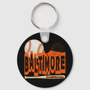 BALTIMORE BASEBALL KEYCHAIN