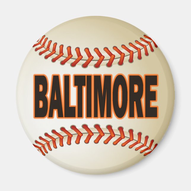 BALTIMORE BASEBALL MAGNET (Front)