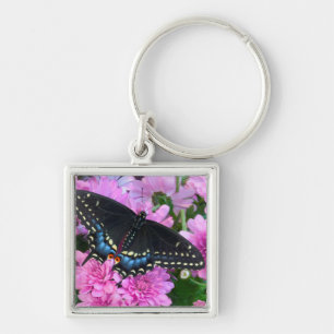 Baltimore Chequered Butterfly Keychain