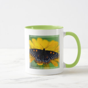 Baltimore Chequered Spot Butterfly Mug