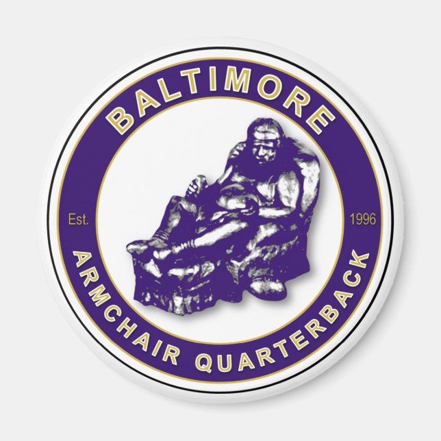 Baltimore Fauteuil Quartier-Barrière Magnet de foo (Devant)