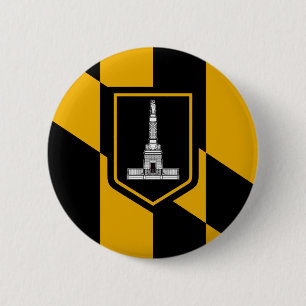 Baltimore Flag 2 Inch Round Button