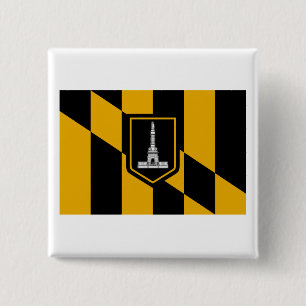 Baltimore Flag 2 Inch Square Button