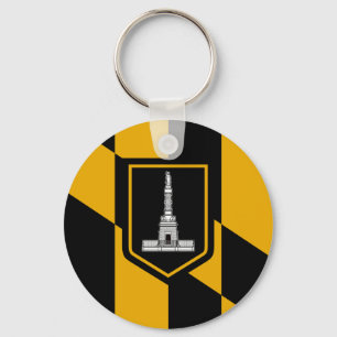 Baltimore Flag Keychain