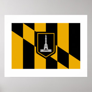 Baltimore Flag Poster