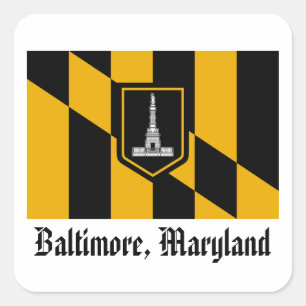 Baltimore Flag Square Sticker