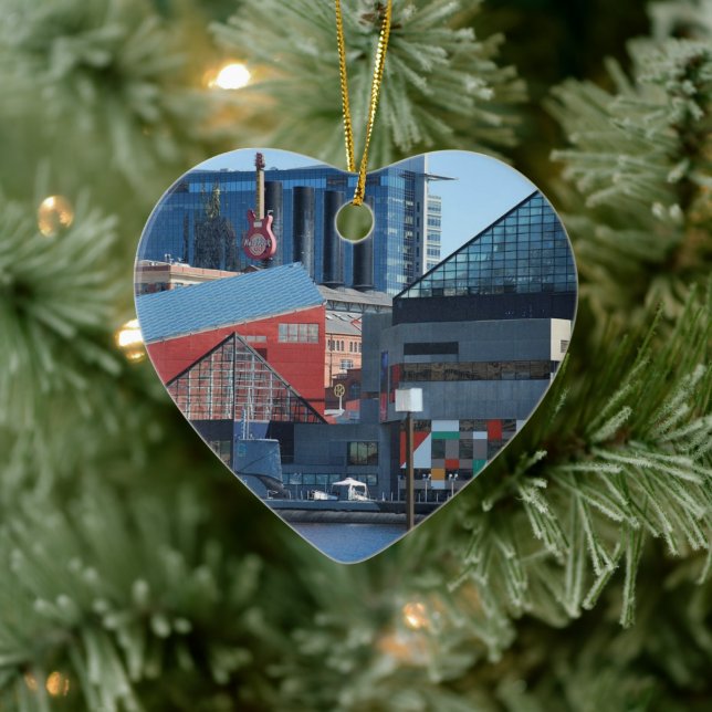 Baltimore Inner Harbour Ceramic Ornament (Tree)