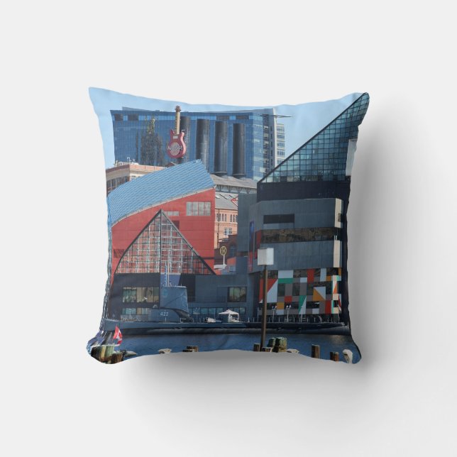 Baltimore Inner Harbour Pillow (Front)
