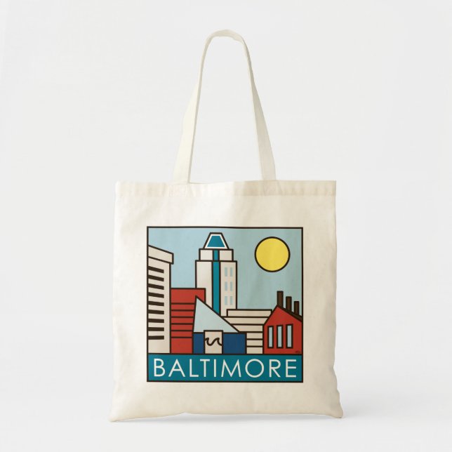 Baltimore Inner Harbour Tote Bag (Front)