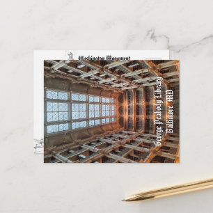 Baltimore Landmarks Postcard Peabody Library Photo