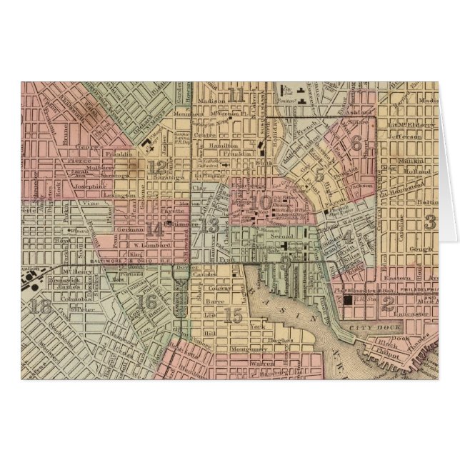 Baltimore Map by Mitchell (Front Horizontal)