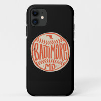 Baltimore Maryland Baseball - Hand Drawn Type