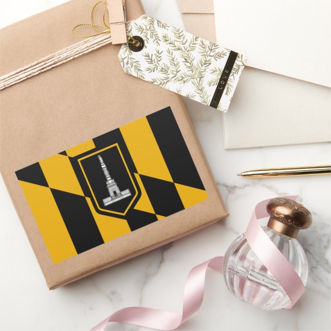 Baltimore (Maryland) City flag Sticker (Gifting)