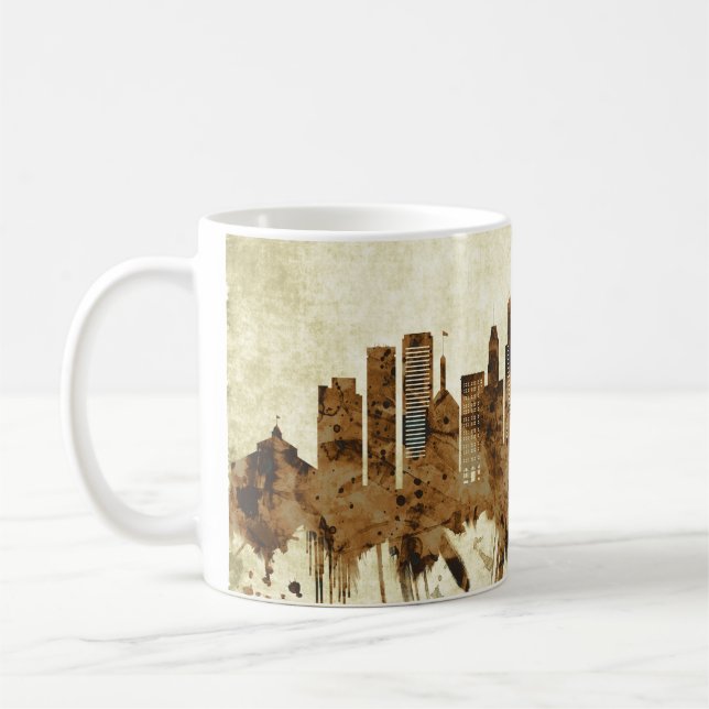 Baltimore Maryland Cityscape Coffee Mug (Left)