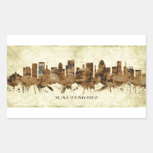 Baltimore Maryland Cityscape Sticker