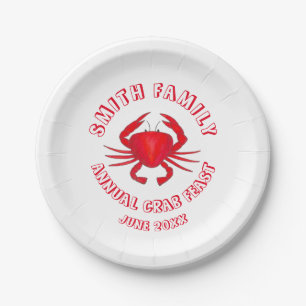 Baltimore Maryland Crab Feast Crustacean Seafood Paper Plate
