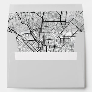 Baltimore, Maryland Enveloppe de carte de la ville