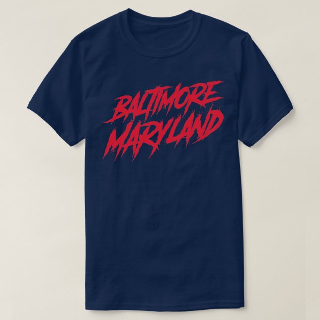 Baltimore Maryland Graffiti Style  T-Shirt (Design Front)