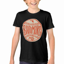 Baltimore Maryland Hand-Drawn Baseball Typography