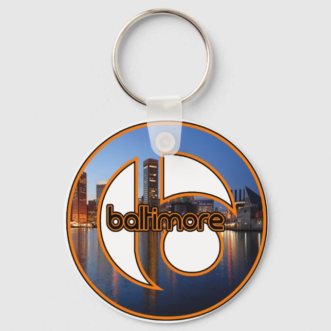 Baltimore Maryland Keychain (Front)