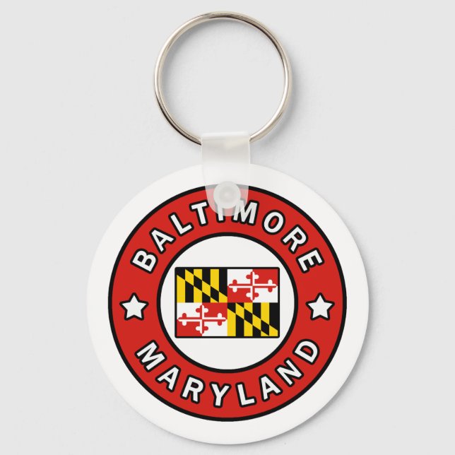 Baltimore Maryland Keychain (Front)