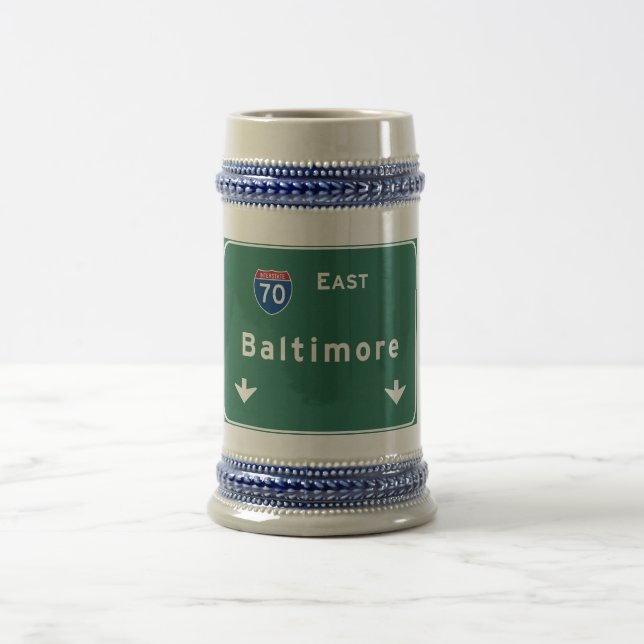 Baltimore Maryland md Interstate Highway Freeway : Beer Stein (Center)