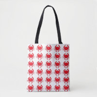 Baltimore Maryland Red Hard Shell Crab Crabs Tote