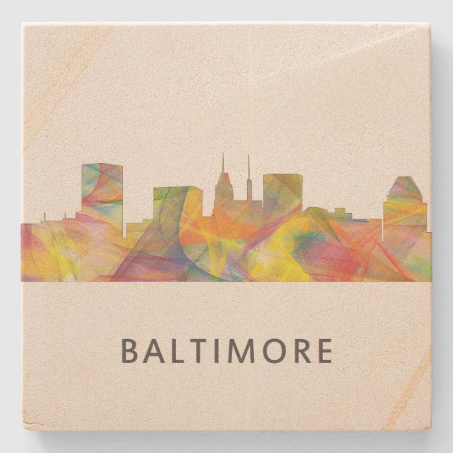 Baltimore, Maryland Skyline Coasters (Front)