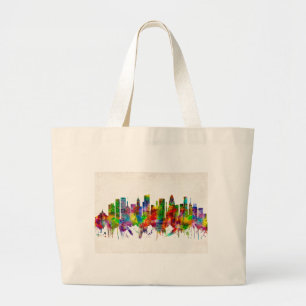 Baltimore Maryland Skyline Large Tote Bag