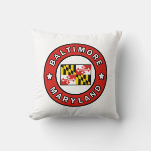 Baltimore Maryland Throw Pillow
