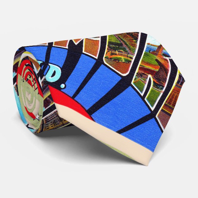 Baltimore Maryland Vintage Large Letter Postcard Tie (Rolled)