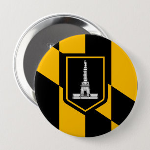 BALTIMORE, MD 4 INCH ROUND BUTTON