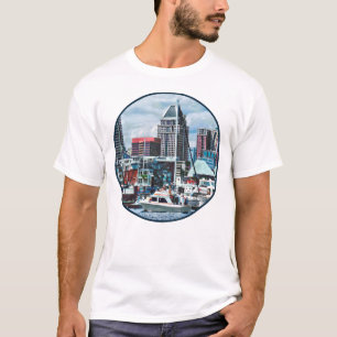Baltimore MD - Baltimore Skyline at Charles River T-Shirt