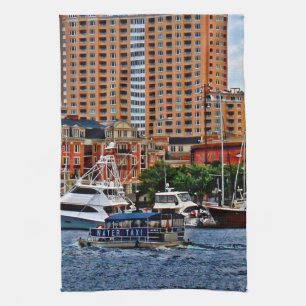 Baltimore MD - Inner Harbor Water Taxi Kitchen Towel