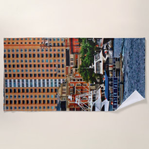 Baltimore MD - Inner Harbour Water Taxi Beach Towel