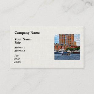 Baltimore MD - Inner Harbour Water Taxi Business Card