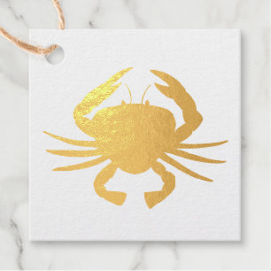 Baltimore MD Maryland Crab Crustacean Seafood Favour Tags