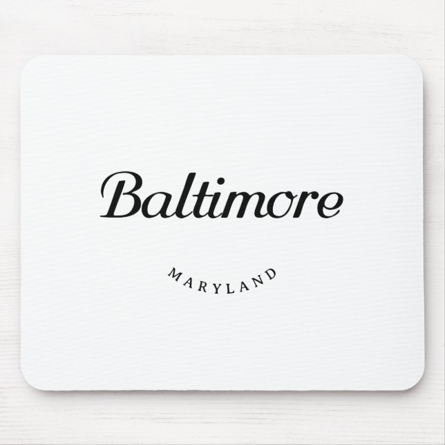 Baltimore MD Mouse Pad (Front)