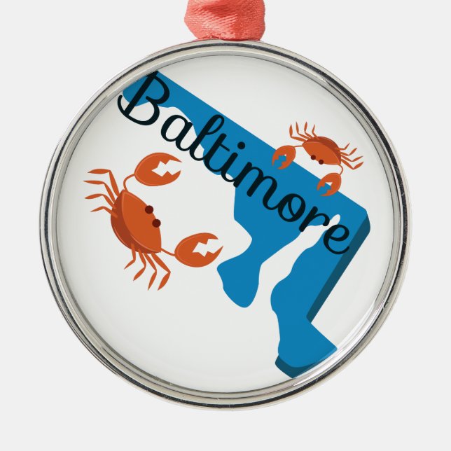 Baltimore Metal Ornament (Front)