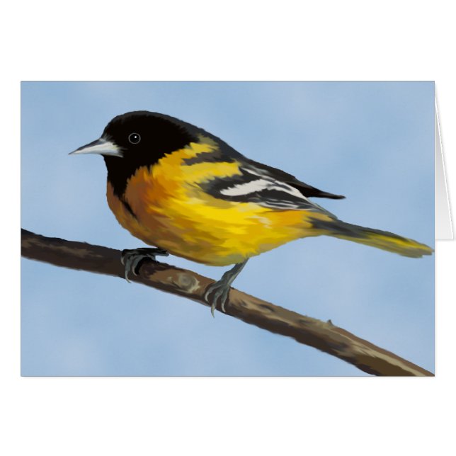 Baltimore Oriole Card (Front Horizontal)