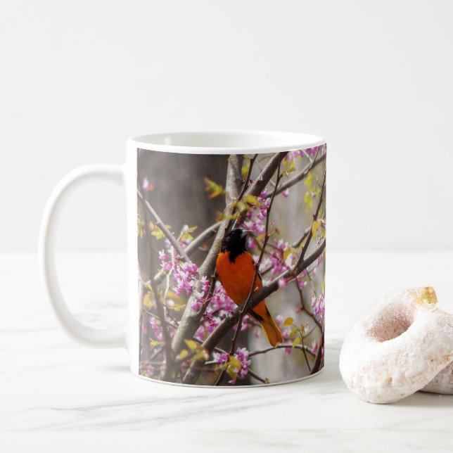 Baltimore Oriole Coffee Mug (With Donut)