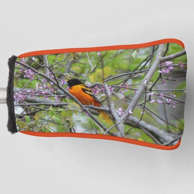 Baltimore Oriole Golf Head Cover (Front)