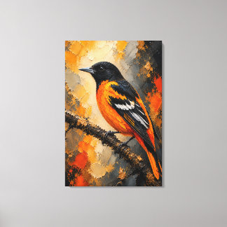 Baltimore Oriole Luxury Canvas Print