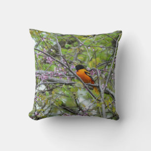 Baltimore Oriole Throw Pillow