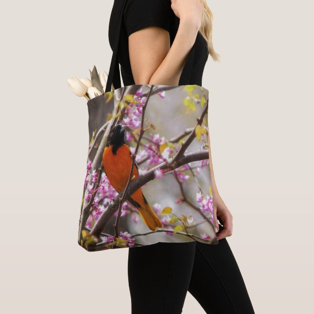 Baltimore Oriole Tote Bag (Close Up)
