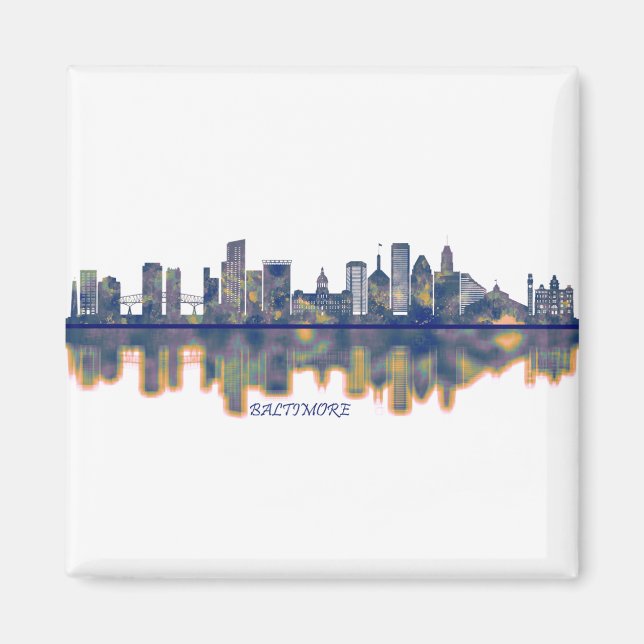Baltimore skyline magnet (Front)
