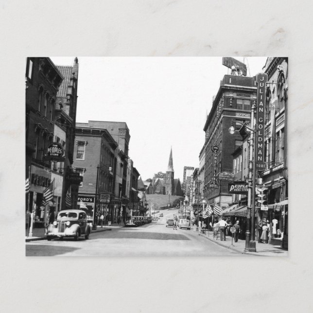 Baltimore St., Cumberland, MD Postcard (Front)