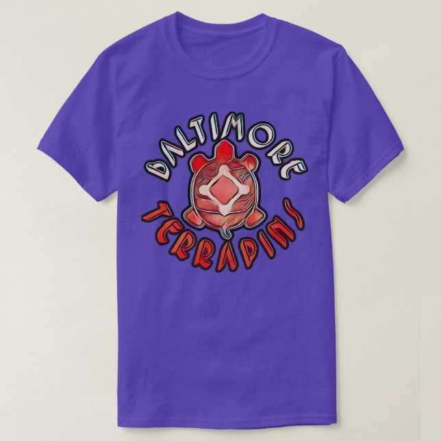 Baltimore Terrapins Baseball T-Shirt (Design Front)